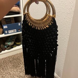 Zara Crochet Fringe Bag